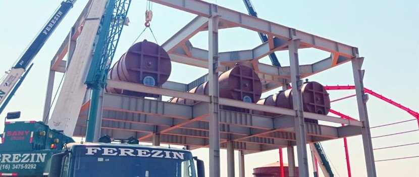 Fábrica de açúcar completa: 1800 toneladas em equipamentos Zanini Renk