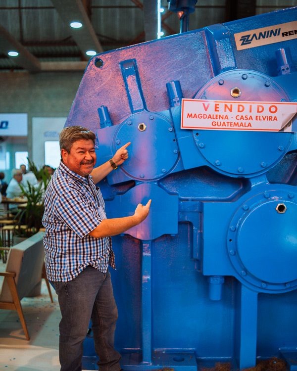 Novo cliente Zanini Renk, venda de equipamento industrial para Guatemala.
